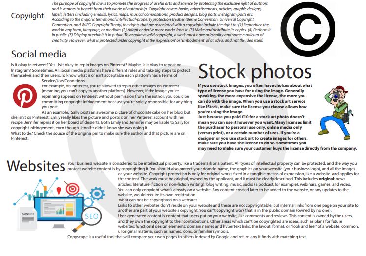 document showing copyright issues