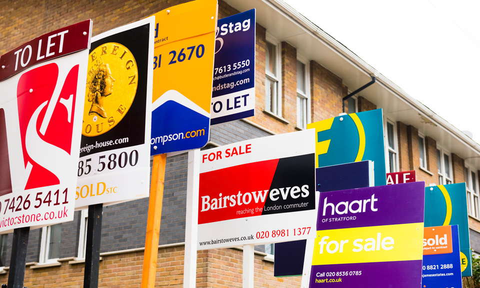 estate agent signs