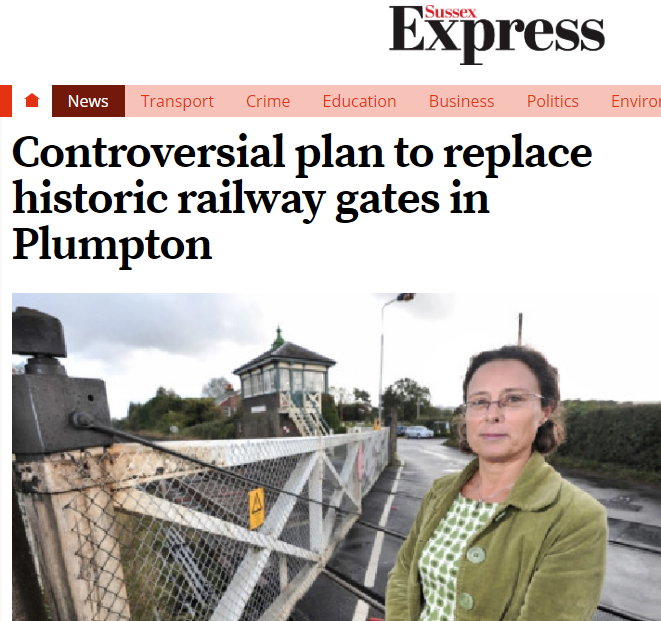 KatieWride plumpton save rail gates campaign